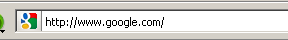 Favicon on google.com